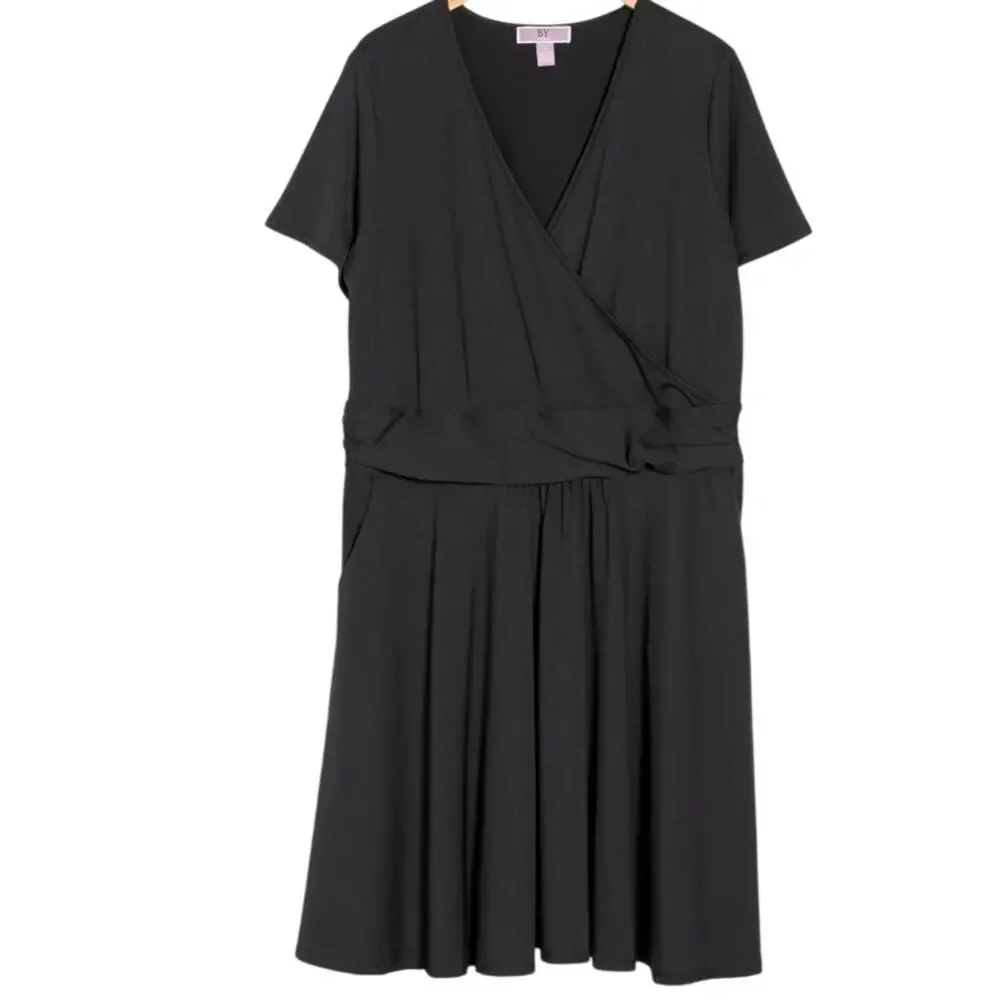 New Love X design black casual career midi dress sz medium